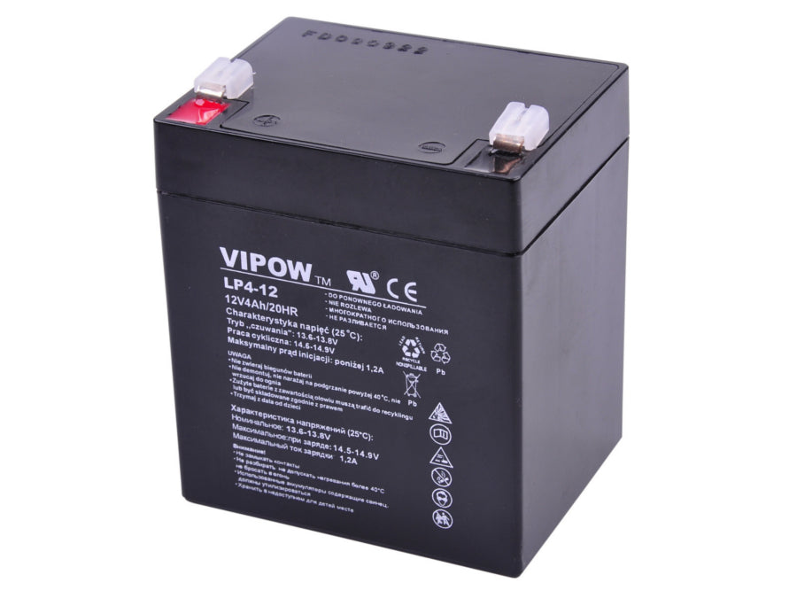 Vipow 12V 4Ah gel baterija bez održavanja za UPS