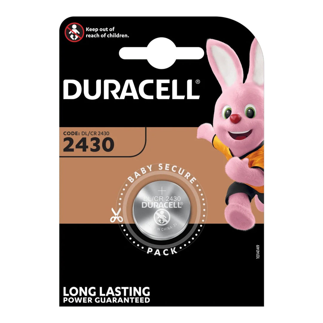 Duracell CR2430 litijska baterija 3 V, promjer 24,5 mm, visina 3 mm