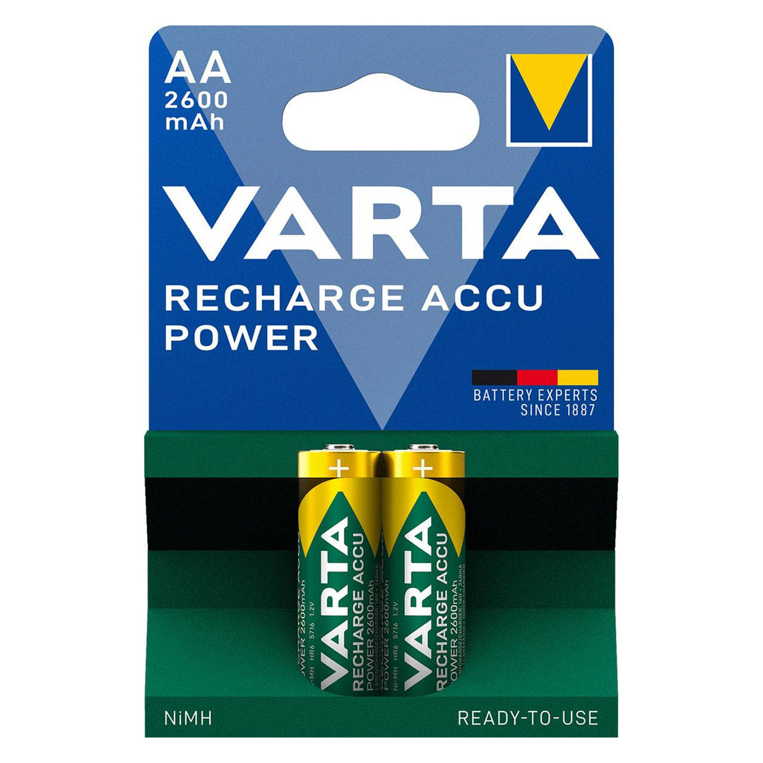 2x R-06 R06 AA 1,2 V 2600 mAh Varta Recharge Accu Power punjive baterije