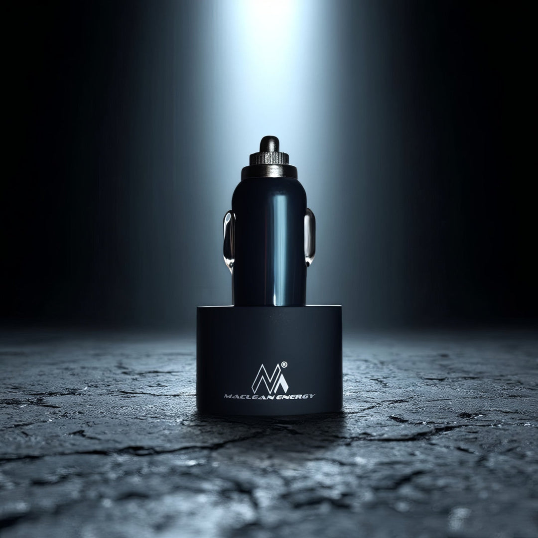 Maclean punjač za automobil, Lightning spiralni, 2xUSB, 5,2 A, 1,8 m, MCE76