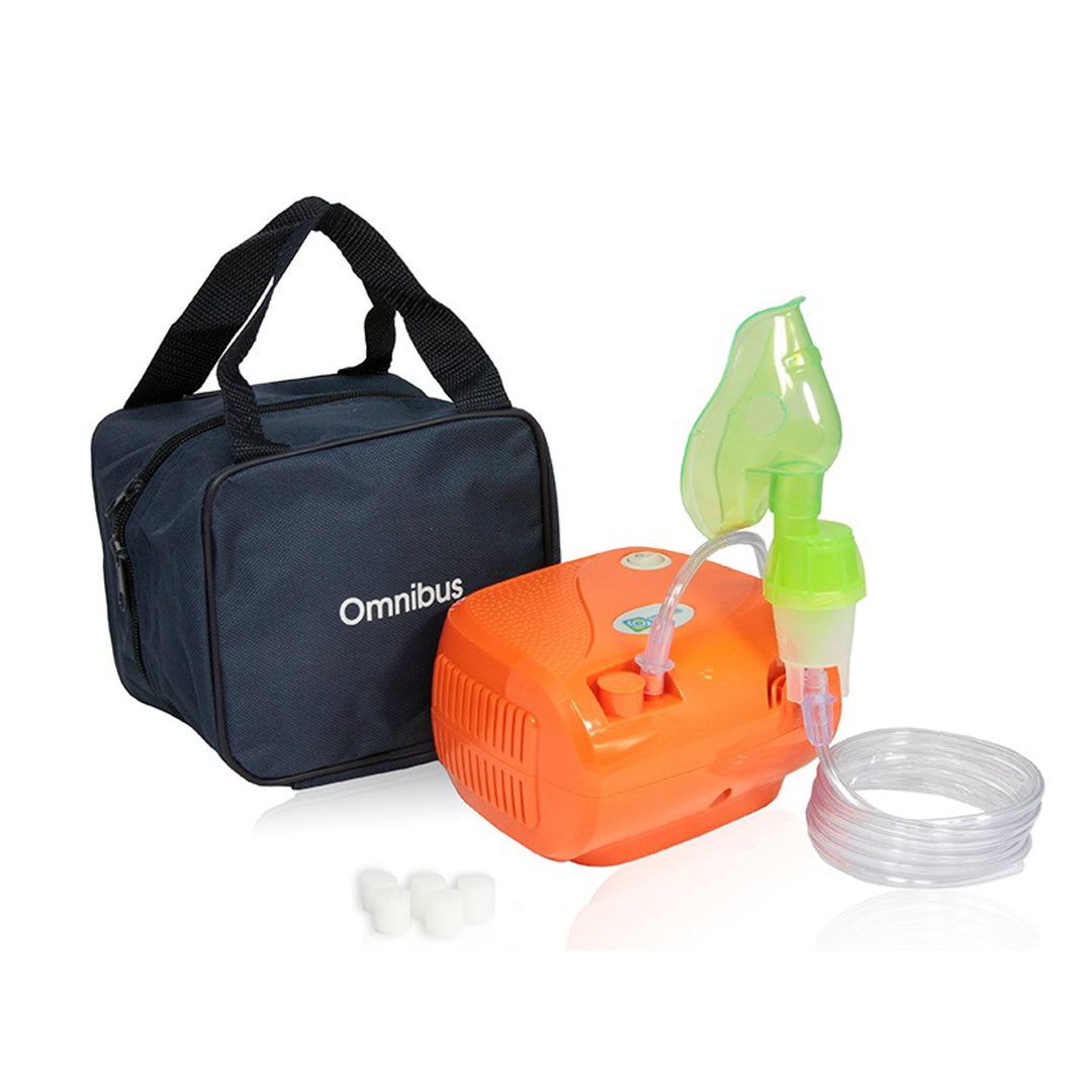 Omnibus narančasti inhalator, kontinuirani rad, 2 maske, rezervni filtri, BR-CN116B