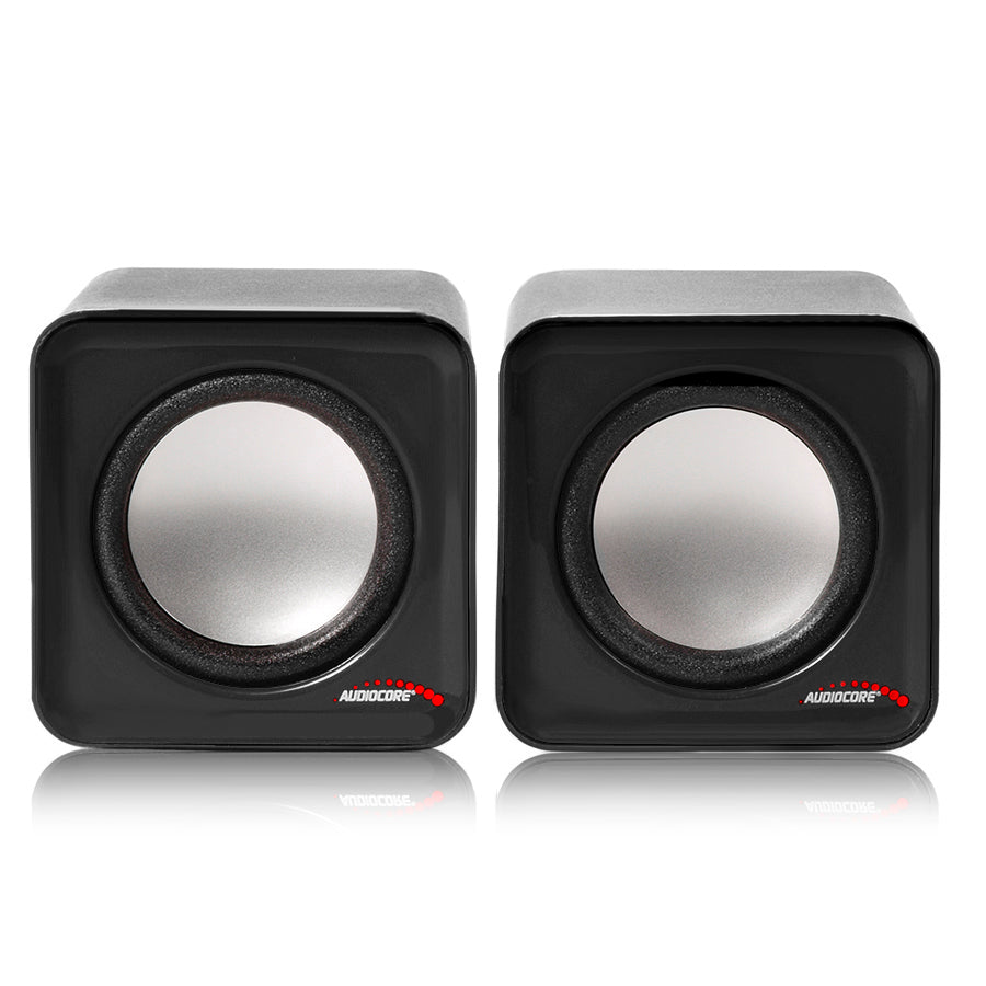 6W USB srebrni i crni Audiocore AC870 B zvučnici za računalo