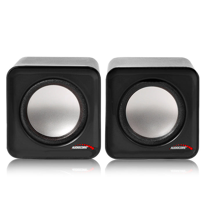 6W USB srebrni i crni Audiocore AC870 B zvučnici za računalo