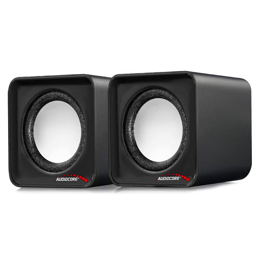 6W USB srebrni i crni Audiocore AC870 B zvučnici za računalo