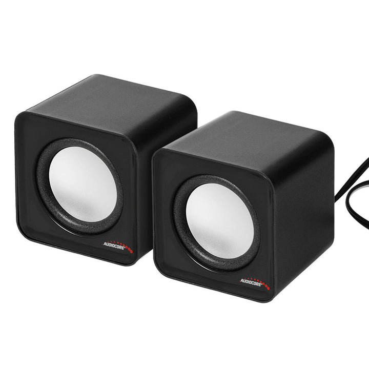 6W USB srebrni i crni Audiocore AC870 B zvučnici za računalo