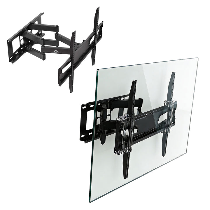 Maclean TV nosač, univerzalni, max. VESA 600x400, 37–80", 45 kg, crni, MC-723 B