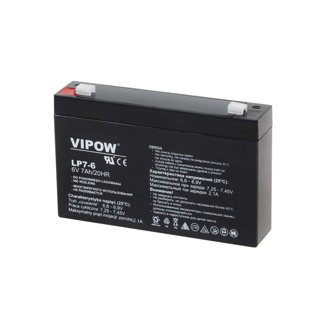 Vipow 6V 7Ah gel baterija bez održavanja za UPS