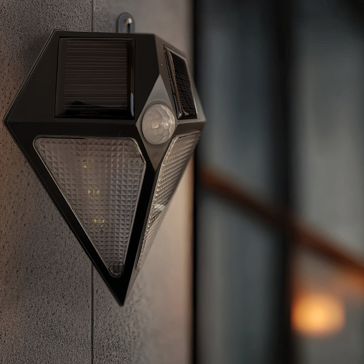 Maclean LED lampa, napajana solarnom energijom, zidna, s senzorom pokreta, 6 LED dioda, 2 solarna panela, MCE168
