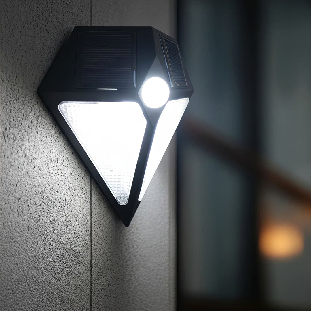 Maclean LED lampa, napajana solarnom energijom, zidna, s senzorom pokreta, 6 LED dioda, 2 solarna panela, MCE168