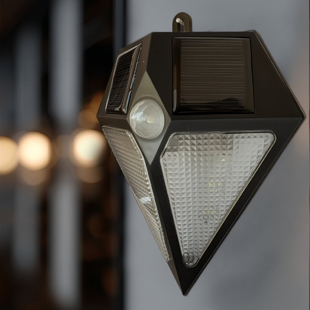 Maclean LED lampa, napajana solarnom energijom, zidna, s senzorom pokreta, 6 LED dioda, 2 solarna panela, MCE168