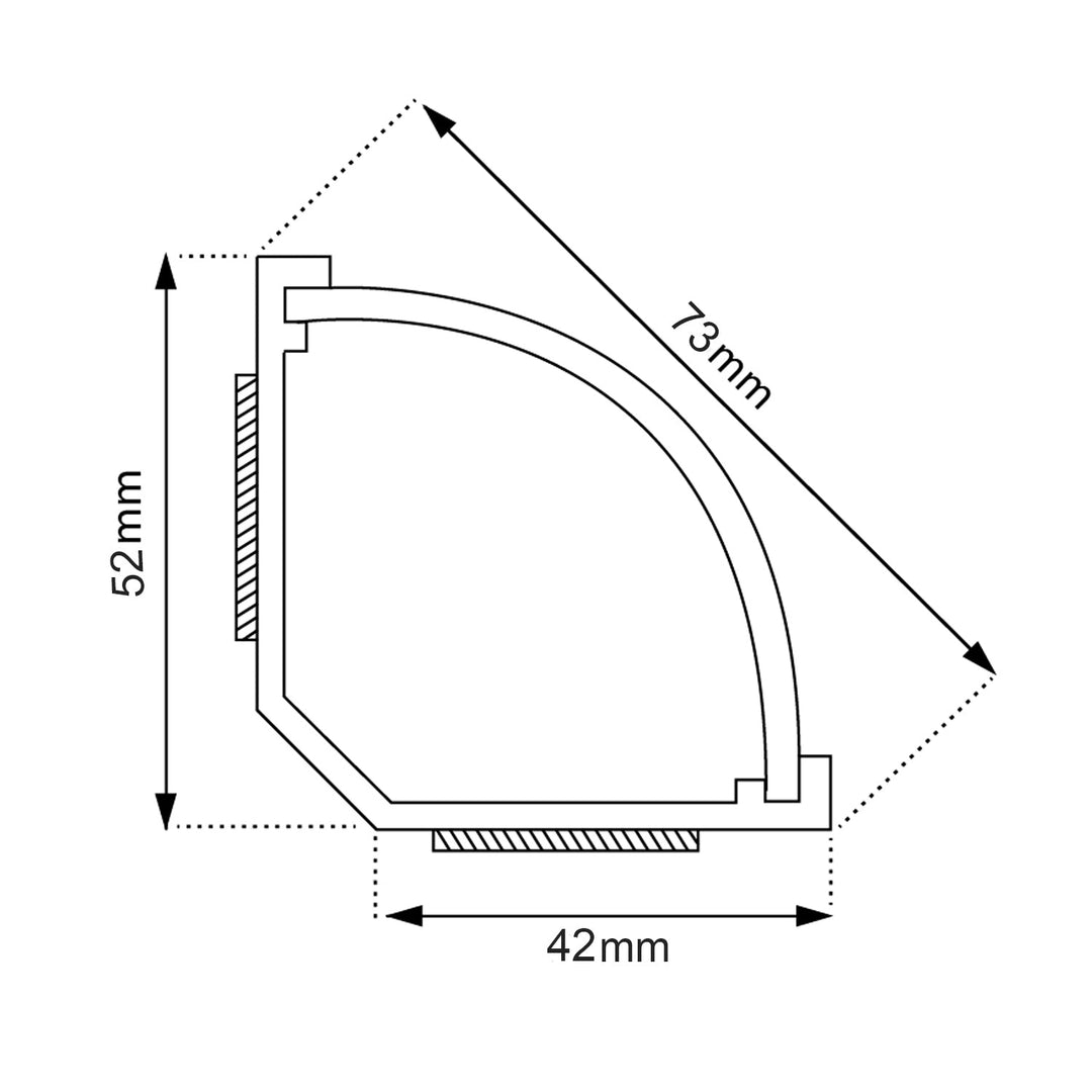 Maclean zaštitna traka za kabel, s trakom, bijela, 1,5 m, 73×42 mm, MCTV-577