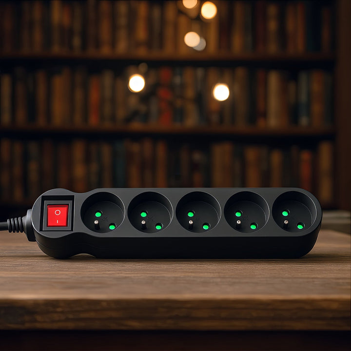 Maclean Energy MCE183 produžni kabel s 5 utičnica i prekidačem