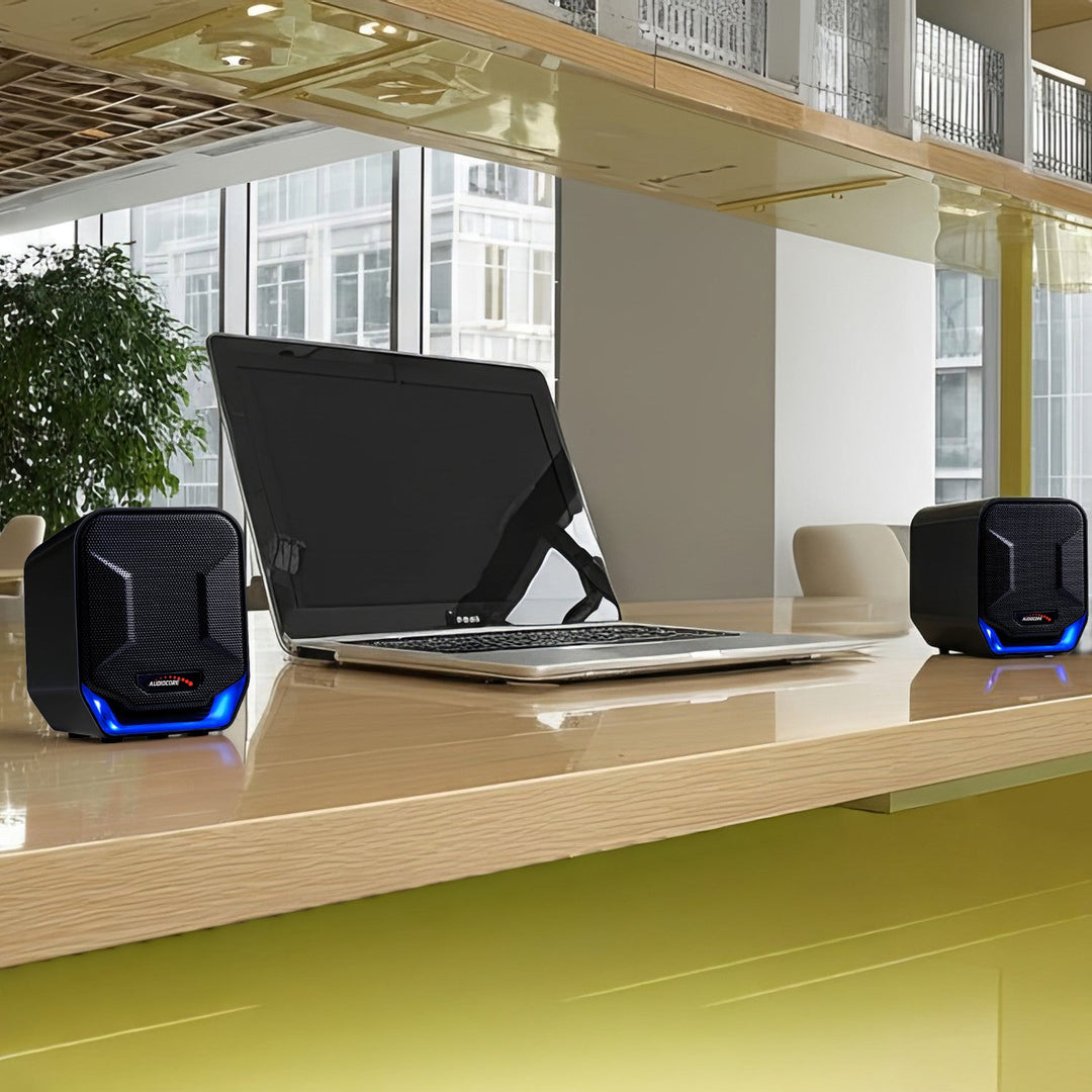 6W USB plavo-crni zvučnici za računalo Audiocore AC865 B