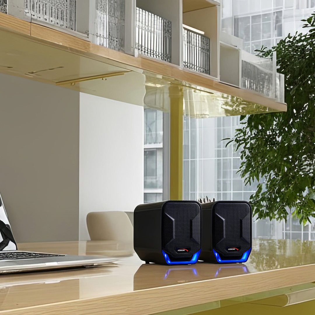 6W USB plavo-crni zvučnici za računalo Audiocore AC865 B