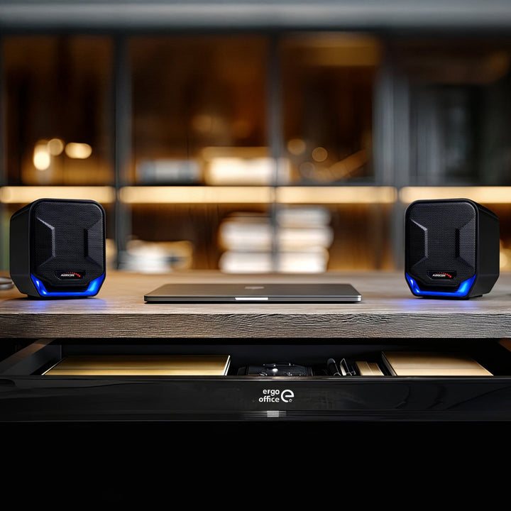 6W USB plavo-crni zvučnici za računalo Audiocore AC865 B