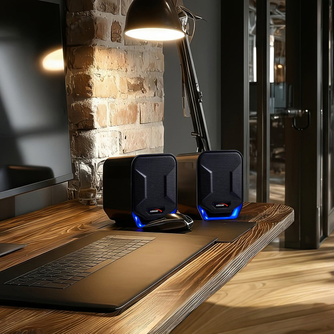 6W USB plavo-crni zvučnici za računalo Audiocore AC865 B