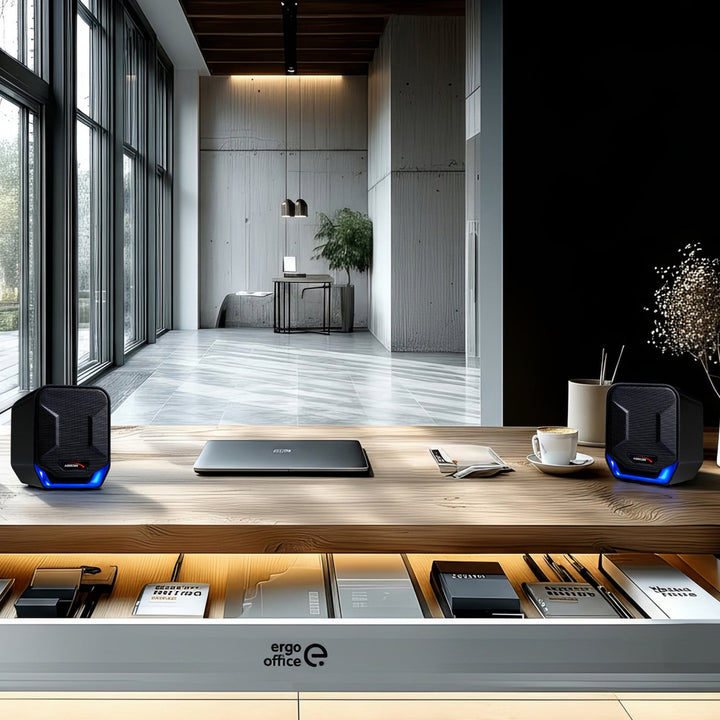 6W USB plavo-crni zvučnici za računalo Audiocore AC865 B