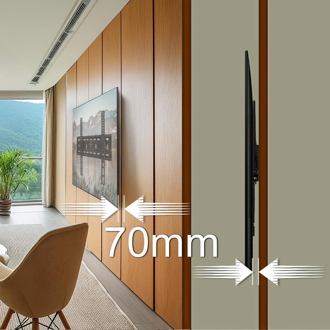Držač za TV od 26 do 65 inča, max. 45 kg, VESA 400x400, crna