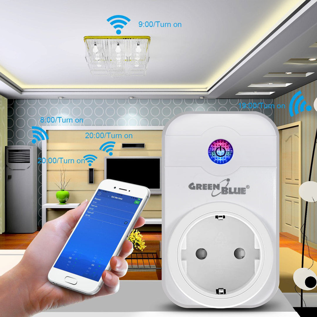 GreenBlue GB155G pametna WiFi utičnica može se upravljati putem iOS ili Android aplikacije.