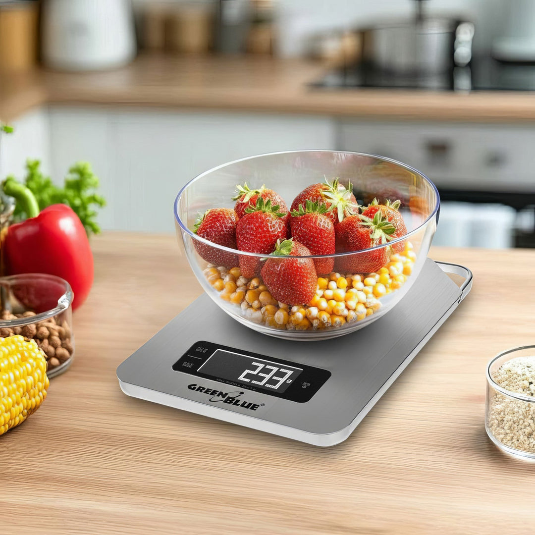 GreenGBlue GB170 digitalna kuhinjska vaga s tajmerom, min. 1 g, max. 5000 g