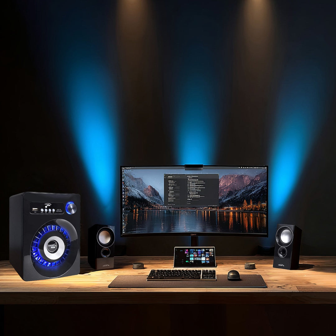 Audiocore AC910 Bluetooth 2.1 set zvučnika s FM radiom, ulazom za TF karticu, AUX i USB napajanjem