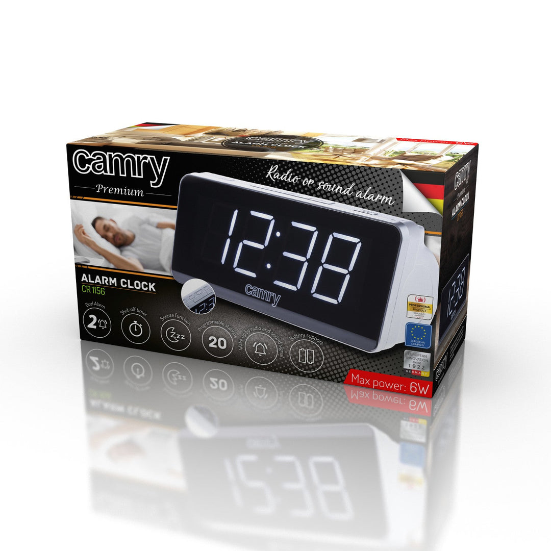 Camry CR 1156 radio-budilica s LED zaslonom za AM i FM frekvencije