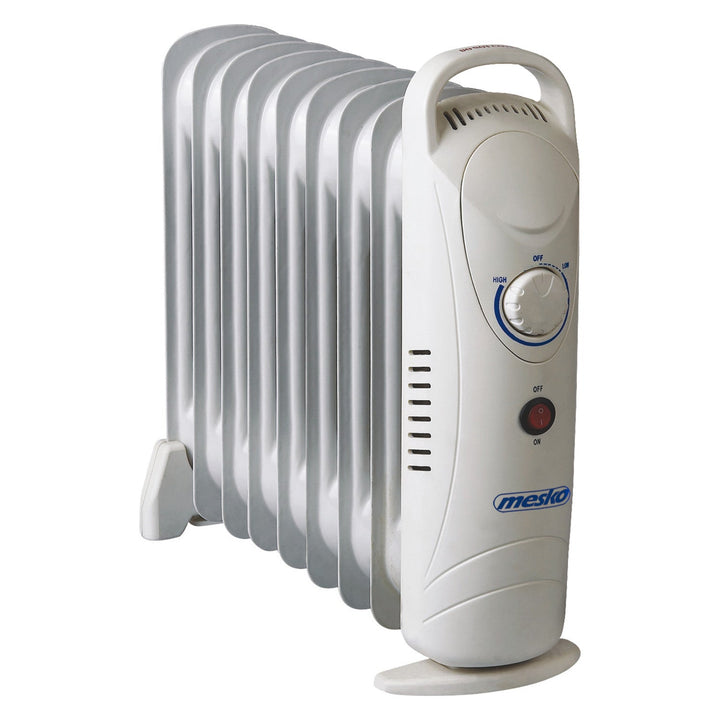 Mesko uljem punjeni radijator, 9 rebra, 1000 W, kontrola temperature, sivi, MS 7805