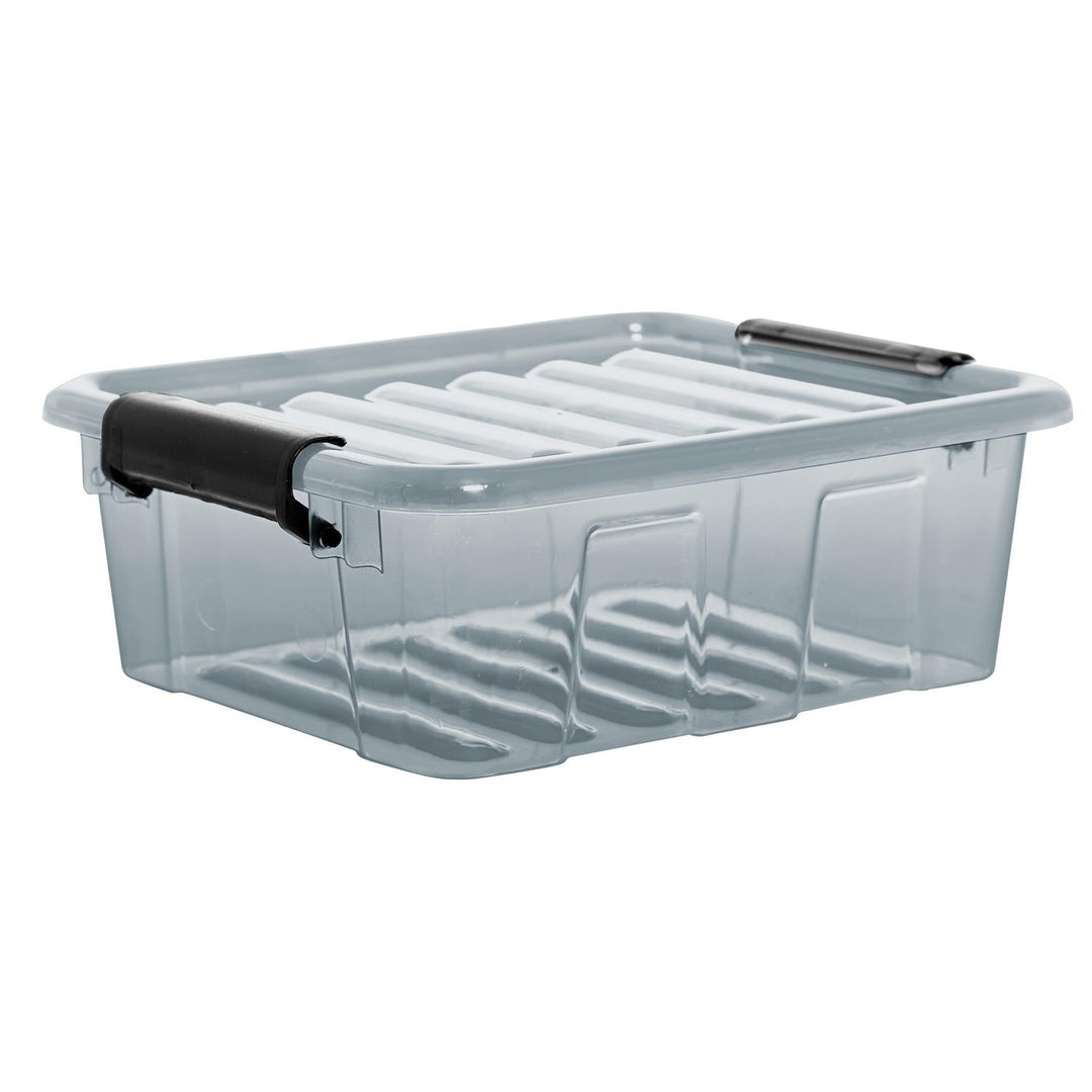 Plast Team Home Box posuda s poklopcem 1,6 L, prozirno siva