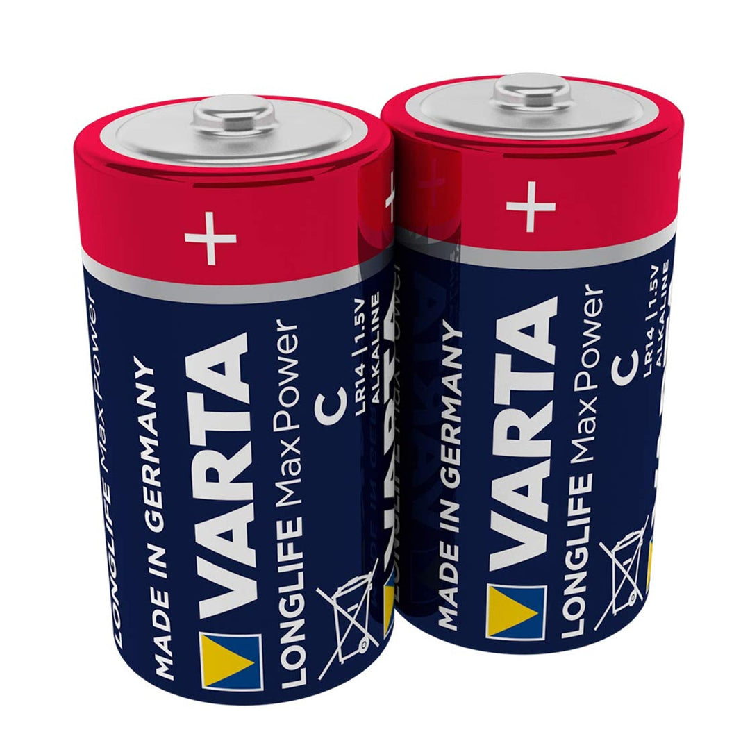 2x Varta Longlife Max Power R14 alkalne baterije