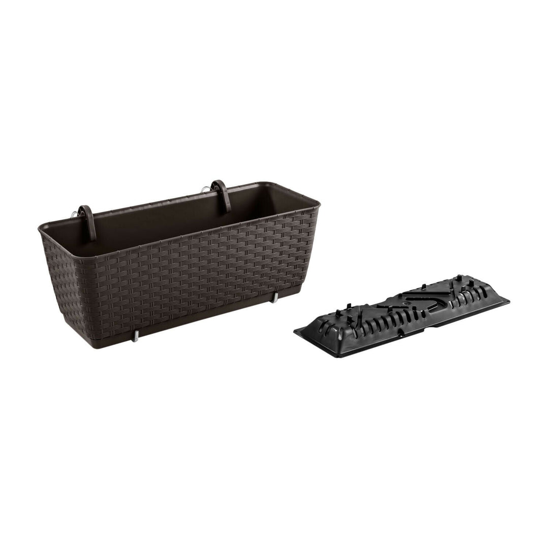 Pravokutni spremnik s kukicama Prosperplast Ratolla PW DRL400PW 440U umbra