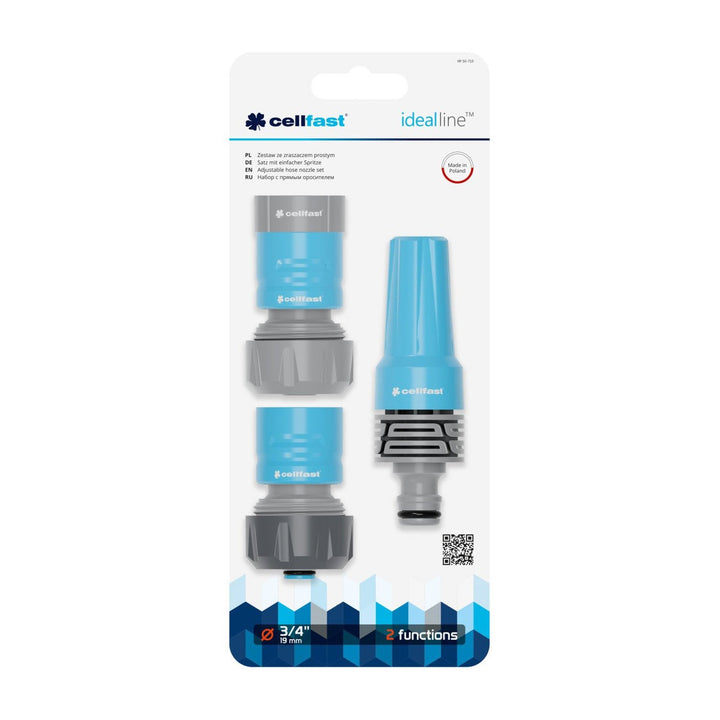 Cellfast set, ravni prskalica, 3/4" brzi spojevi, Ideal