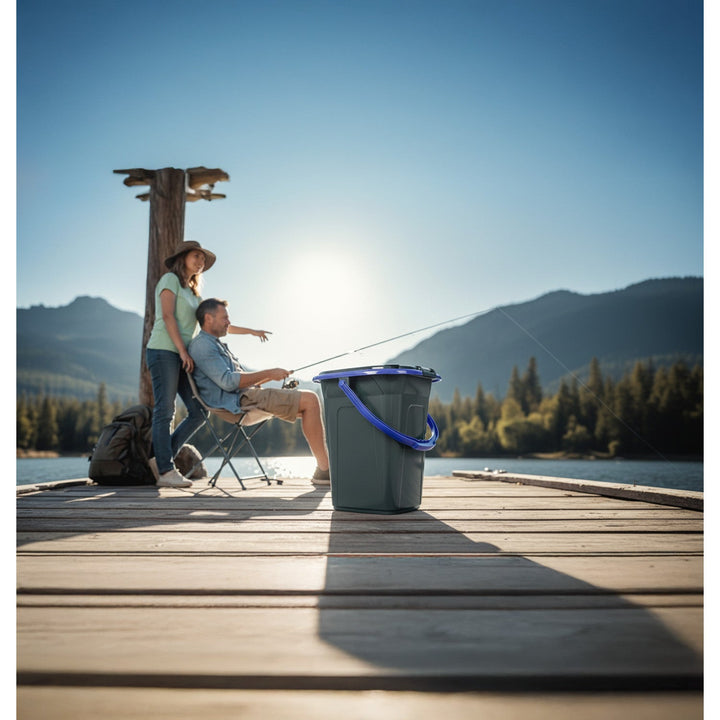 GreenBlue GB320BB crni i tamnoplavi prijenosni WC
