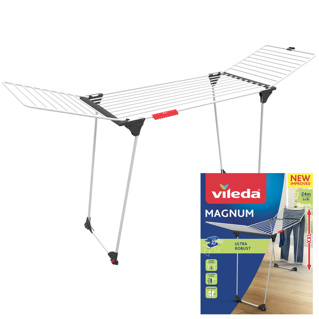 Vileda Magnum samostojeći sušilica za rublje, 24 m² površine za sušenje, XXL čelične žice