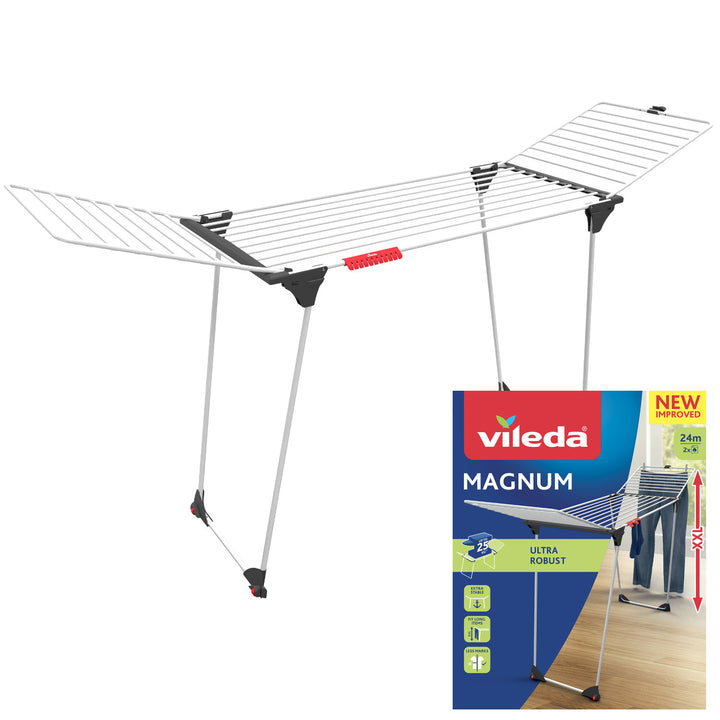 Vileda Magnum samostojeći sušilica za rublje, 24 m² površine za sušenje, XXL čelične žice