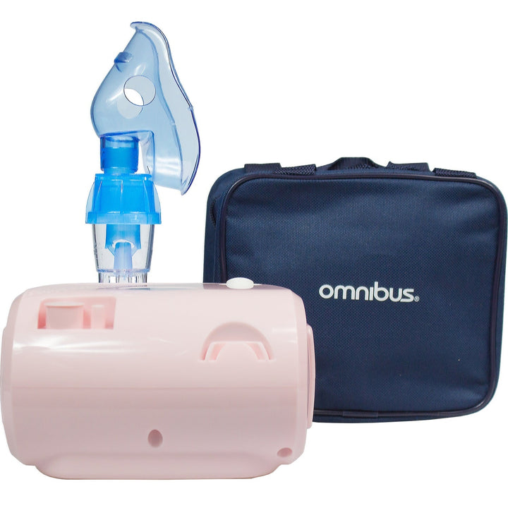Omnibus inhalator, kontinuirani rad, 2 maske, rezervni filtri, puder-roza, BR-CN116B