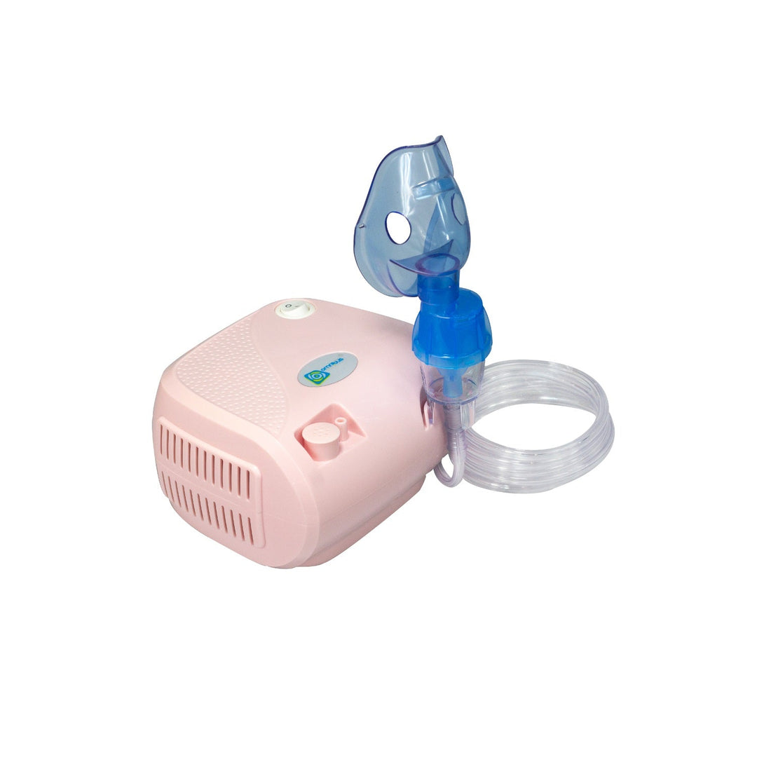 Omnibus inhalator, kontinuirani rad, 2 maske, rezervni filtri, puder-roza, BR-CN116B
