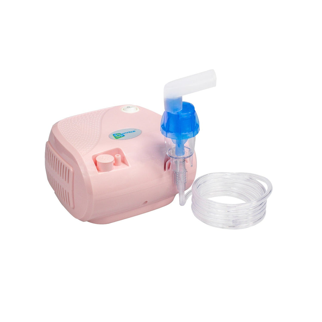 Omnibus inhalator, kontinuirani rad, 2 maske, rezervni filtri, puder-roza, BR-CN116B