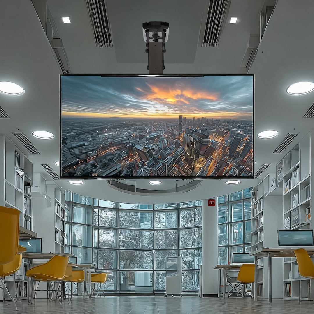 Električni stropni nosač za TV za kosih zidova, 32"-70", max. 35 kg, Maclean MC-880 daljinski upravljač, max. VESA 600x411
