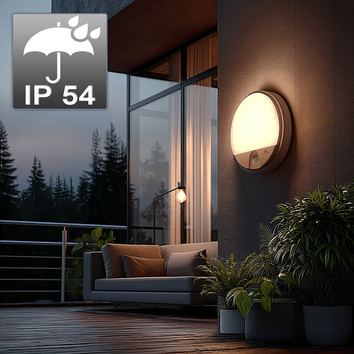 LED lampa s infracrvenim senzorom pokreta MCE291 W 1100 lm 15 W IP54 Maclean Energy, bijela