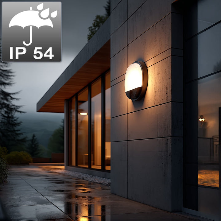 LED lampa s infracrvenim senzorom pokreta MCE291 GR 1100 lm 15 W IP54 Maclean Energy, siva