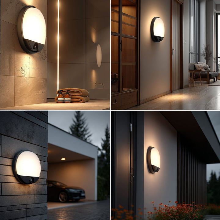 LED lampa s infracrvenim senzorom pokreta MCE291 GR 1100 lm 15 W IP54 Maclean Energy, siva