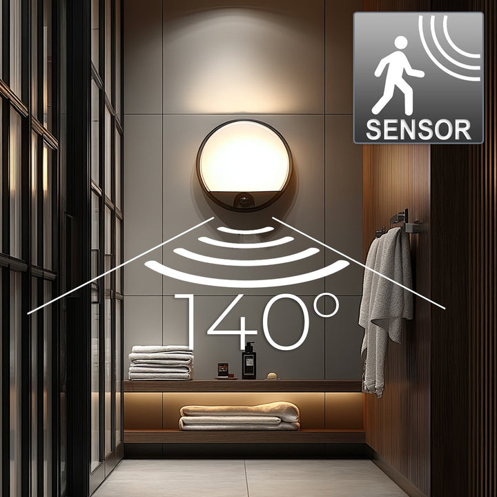LED lampa s infracrvenim senzorom pokreta MCE291 GR 1100 lm 15 W IP54 Maclean Energy, siva