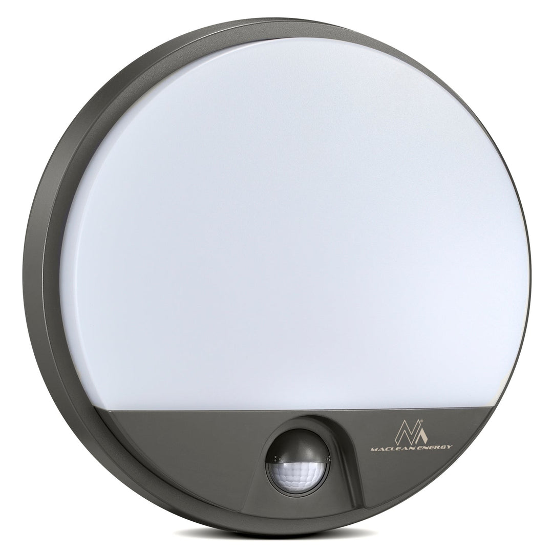 LED lampa s infracrvenim senzorom pokreta MCE291 GR 1100 lm 15 W IP54 Maclean Energy, siva