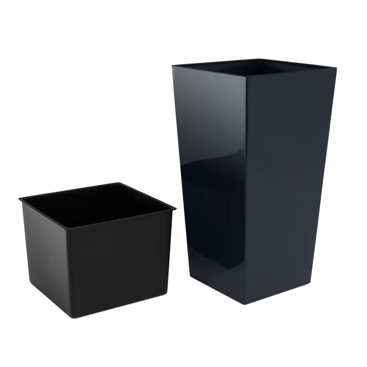 Ghiveci Prosperplast cu inserție Urbi Square DURS170-S433 - culoare antracit