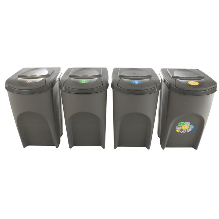Sortibox 4x35L set siva kanta za razdvajanje otpada