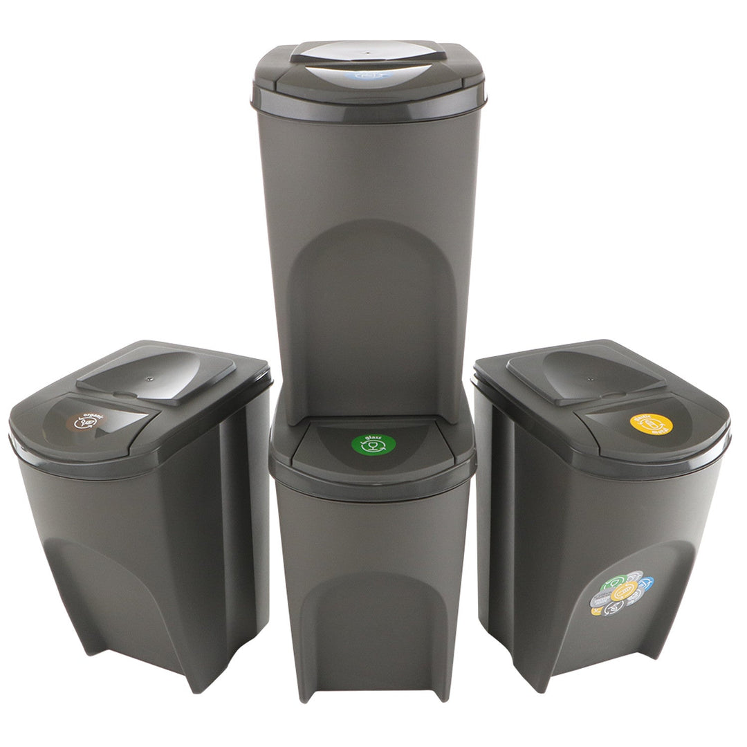 Sortibox 4x35L set siva kanta za razdvajanje otpada