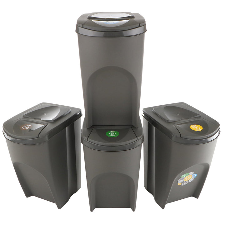 Sortibox 4x35L set siva kanta za razdvajanje otpada