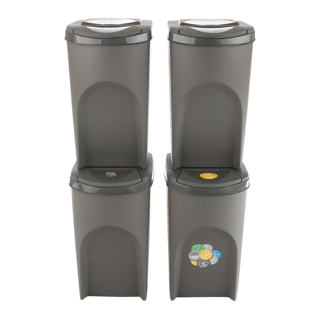 Sortibox 4x35L set siva kanta za razdvajanje otpada