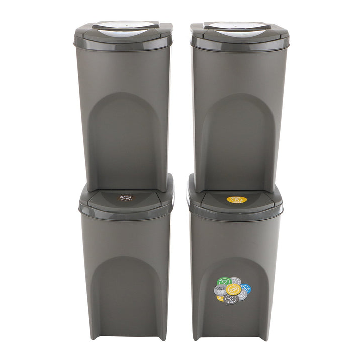 Sortibox 4x35L set siva kanta za razdvajanje otpada