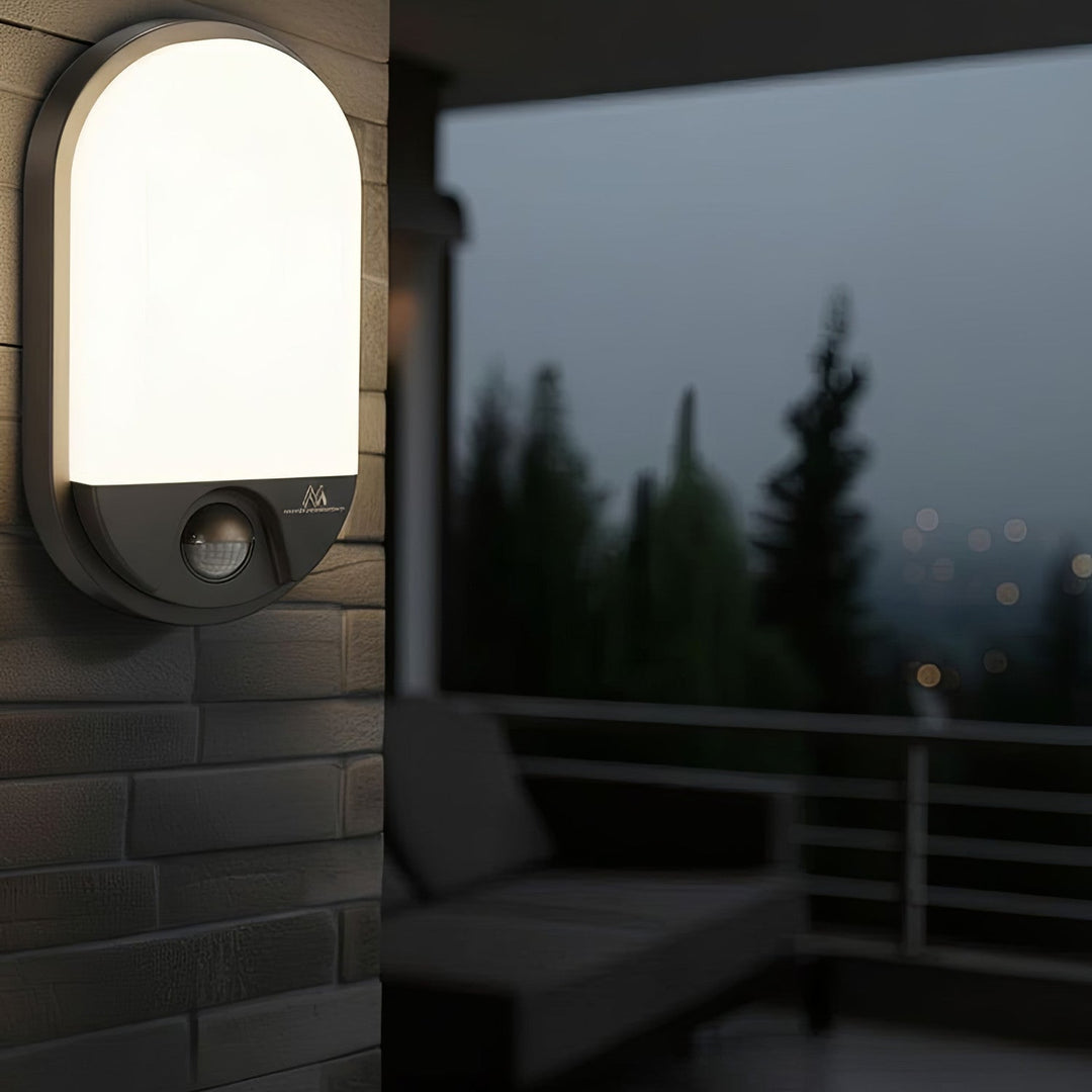 LED lampa s infracrvenim senzorom pokreta MCE340 GR 1100 lm 15 W IP54 Maclean Energy, siva boja, prirodna bijela temperatura boje (4000 K)
